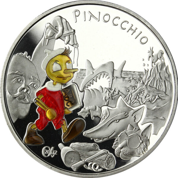 2002 euro silver proof pinocchio