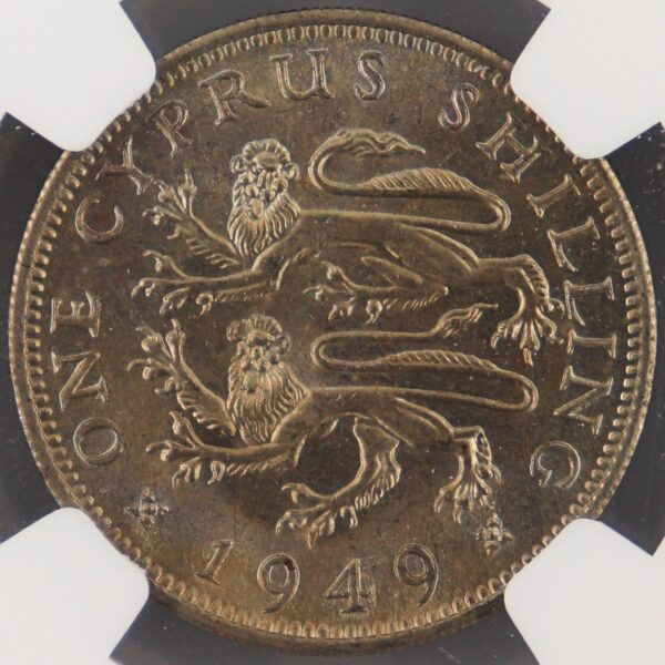 1 shilling 1949 ms64 cyprus