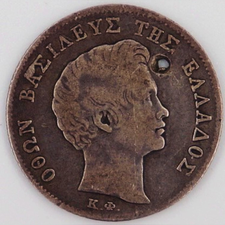 1/4 drachma 1834-a otto