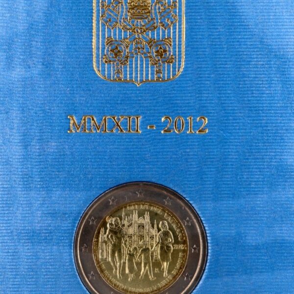 2 euro coin card vaticano 2012