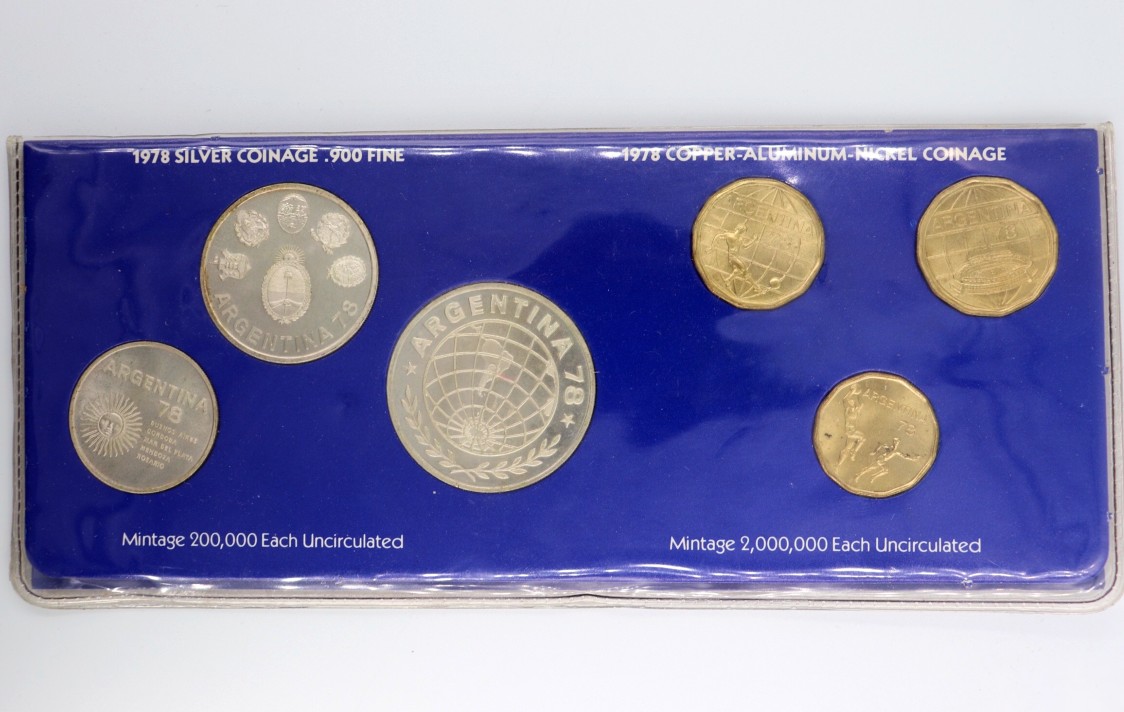 argentina 1978 coin set pesos
