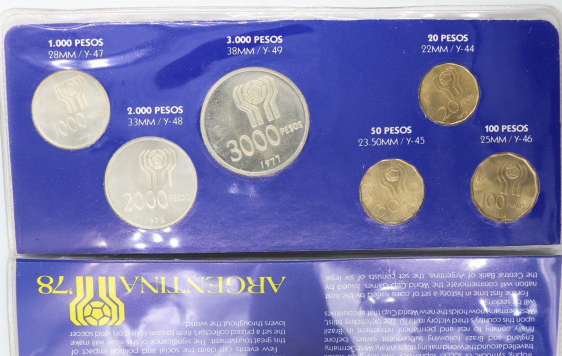 argentina 1978 coin set