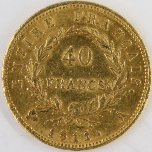 40 francs 1811-a napoleon paris mint