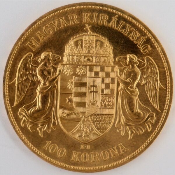 100 korona 1908 franz joseph i gold coin