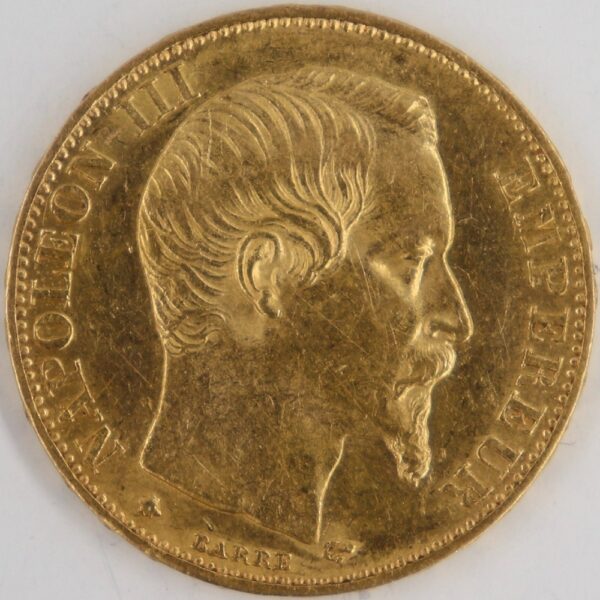 20 francs 1859-bb napoleon iii gold coin