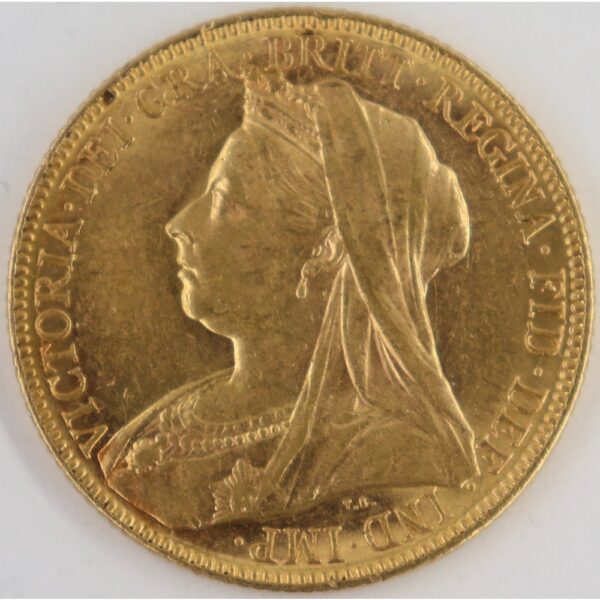 1 sovereign victoria 1899-m gold coin