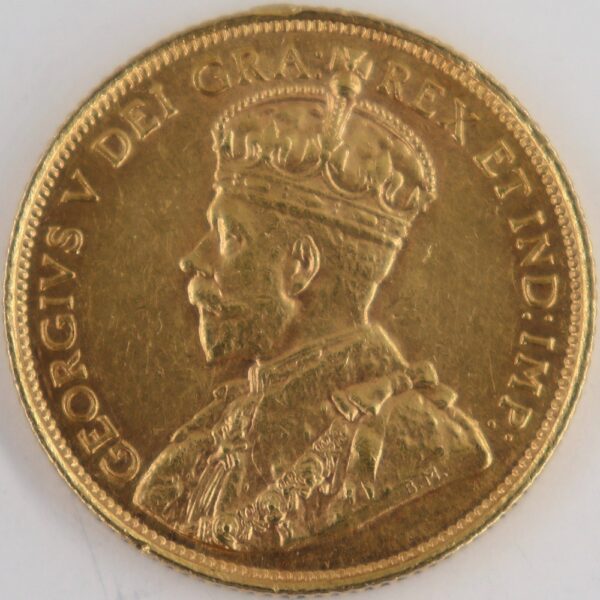 5 dollars 1913 canada george v gold