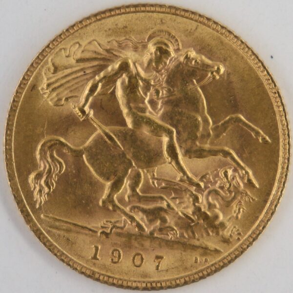 1 sovereign 1907 edward vii gold