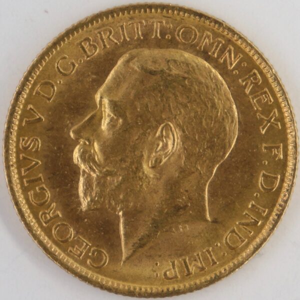 1 sovereign 1911-s george v australia gold