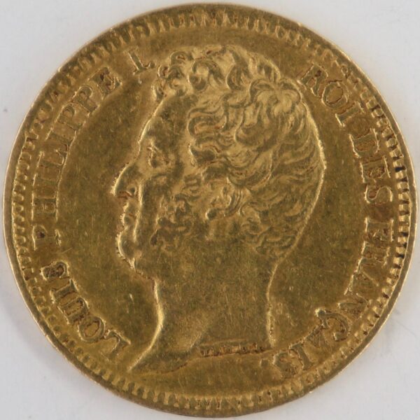 20 francs 1831-a louis philippe i gold
