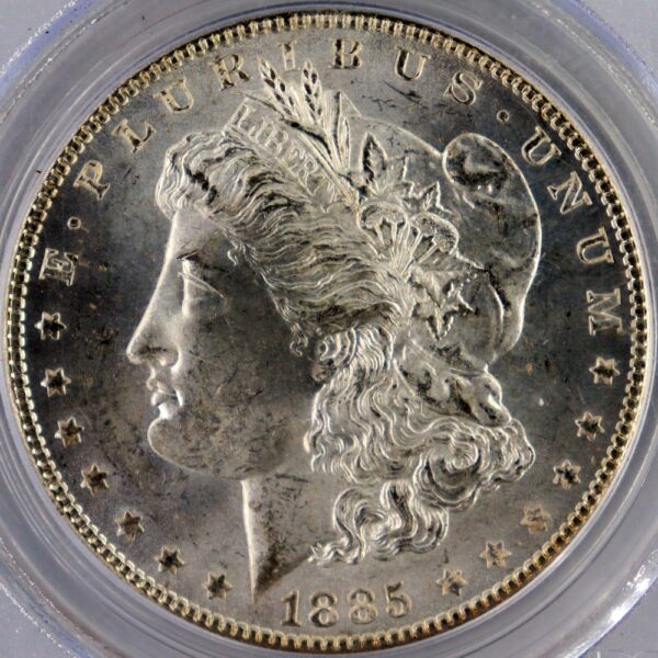 1 dollar 1885 morgan dollar silver