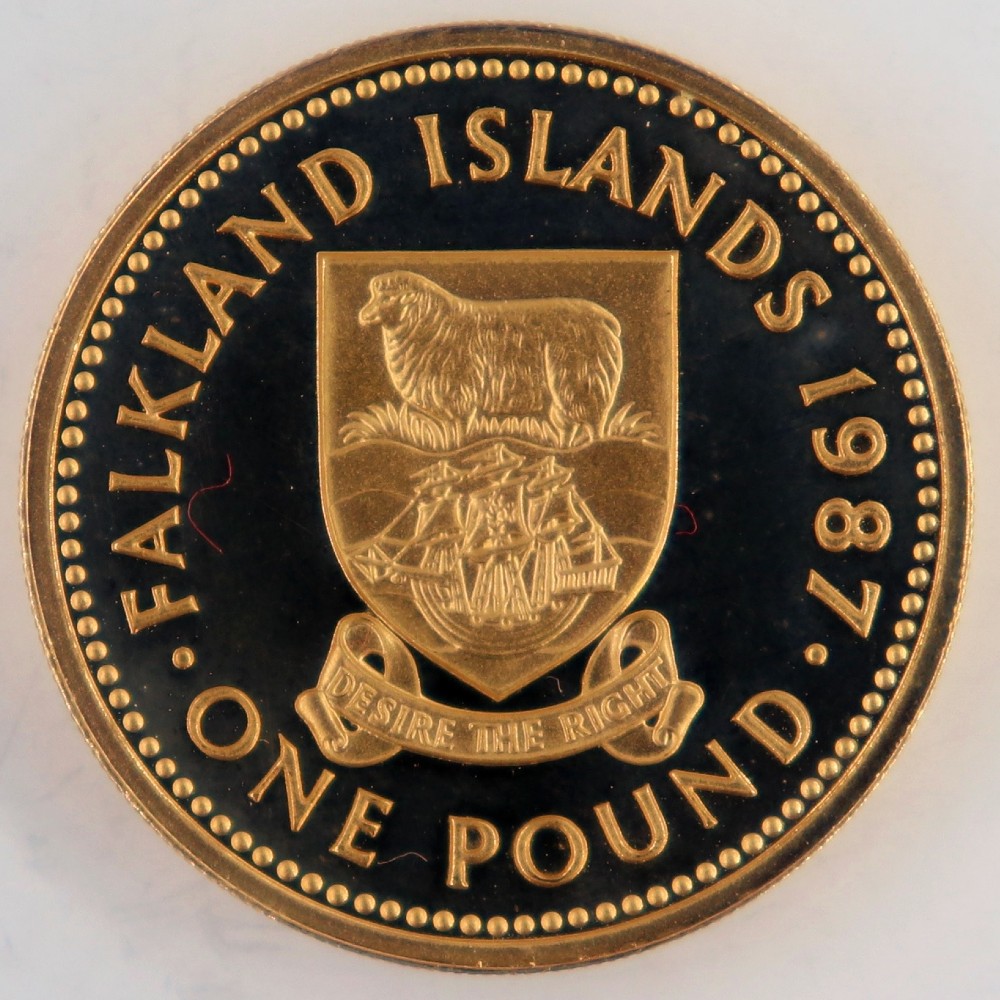 Sovereign Elizabeth II 1987 Proof Falkland Islands | ΣΥΛΛΕΚΤΙΚΑ ...