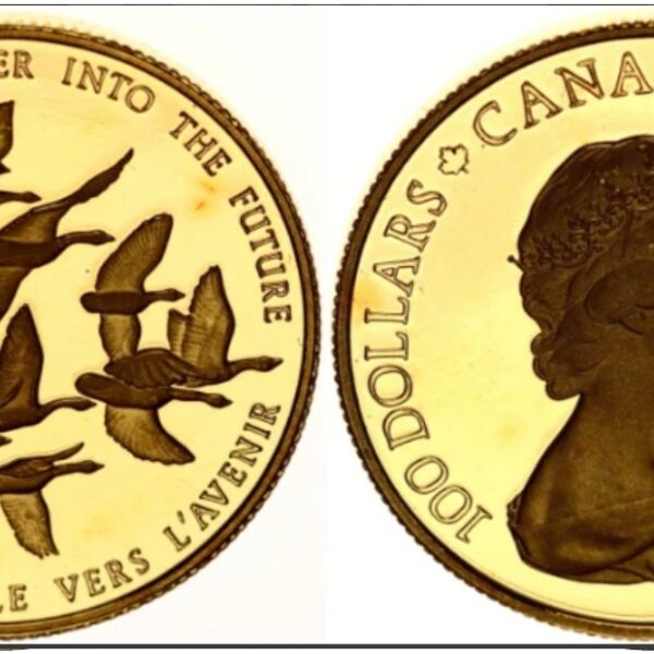 100 dollars 1978 canada elizabeth ii gold