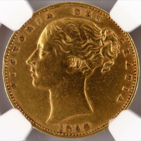 1 sovereign 1855 victoria shield