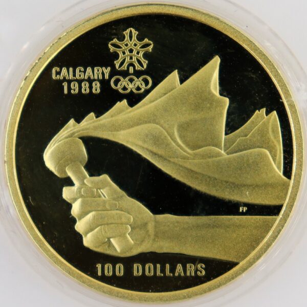 100 dollars 1987 canada calgary olympics