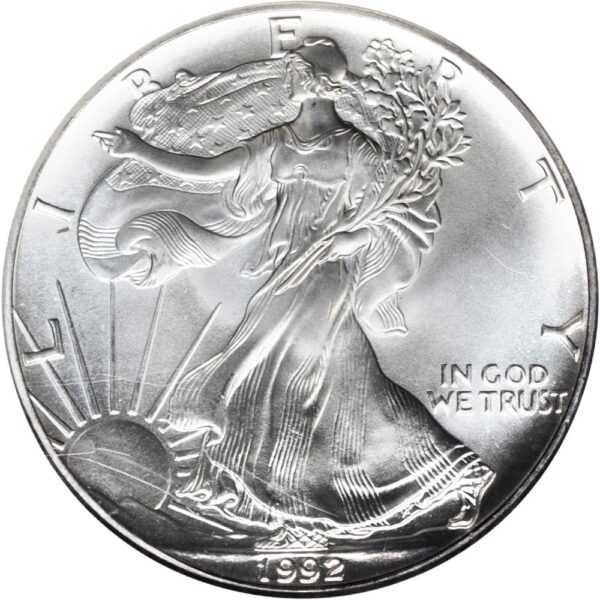 silver eagle 1992 1 dollar