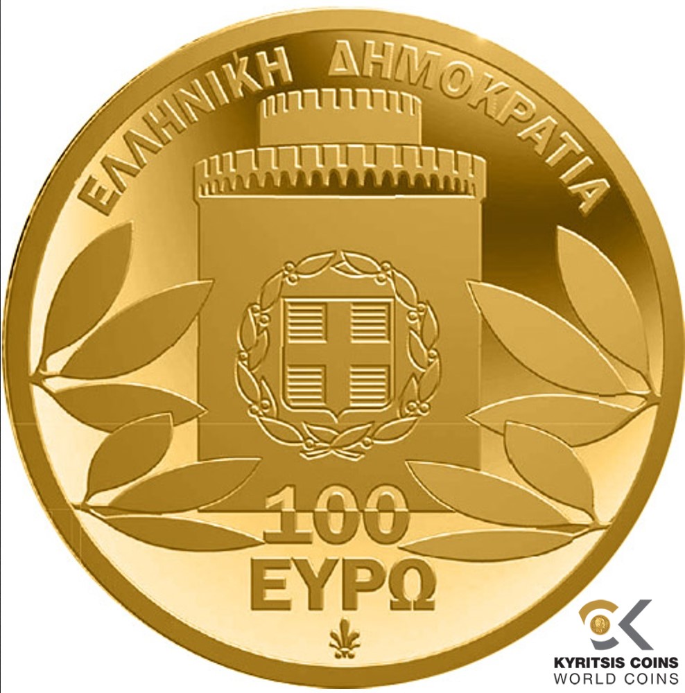 100 euro 2012 greece gold